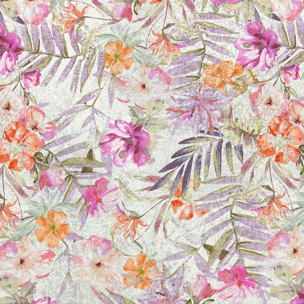 Everyday Floral Linen Viscose Fabric
