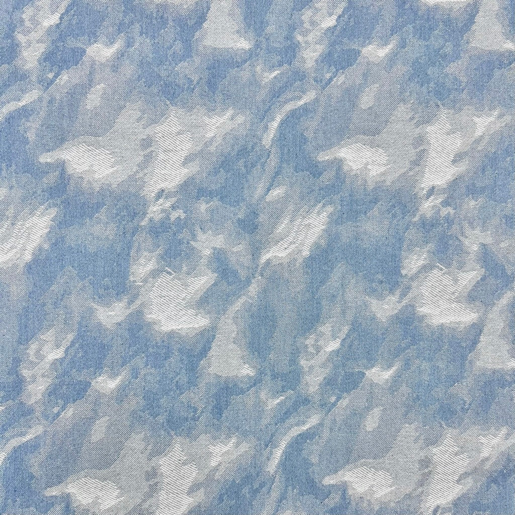 Smokey Texture Jacquard Denim Fabric