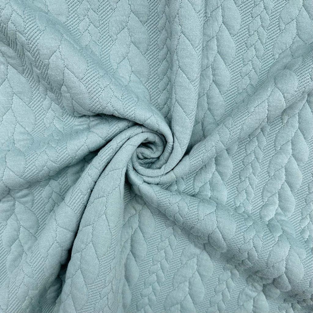 Buy Remnants of Cable Knit Jersey Fabric for Sewing, Dressmaking & Crafts - Pound Fabrics