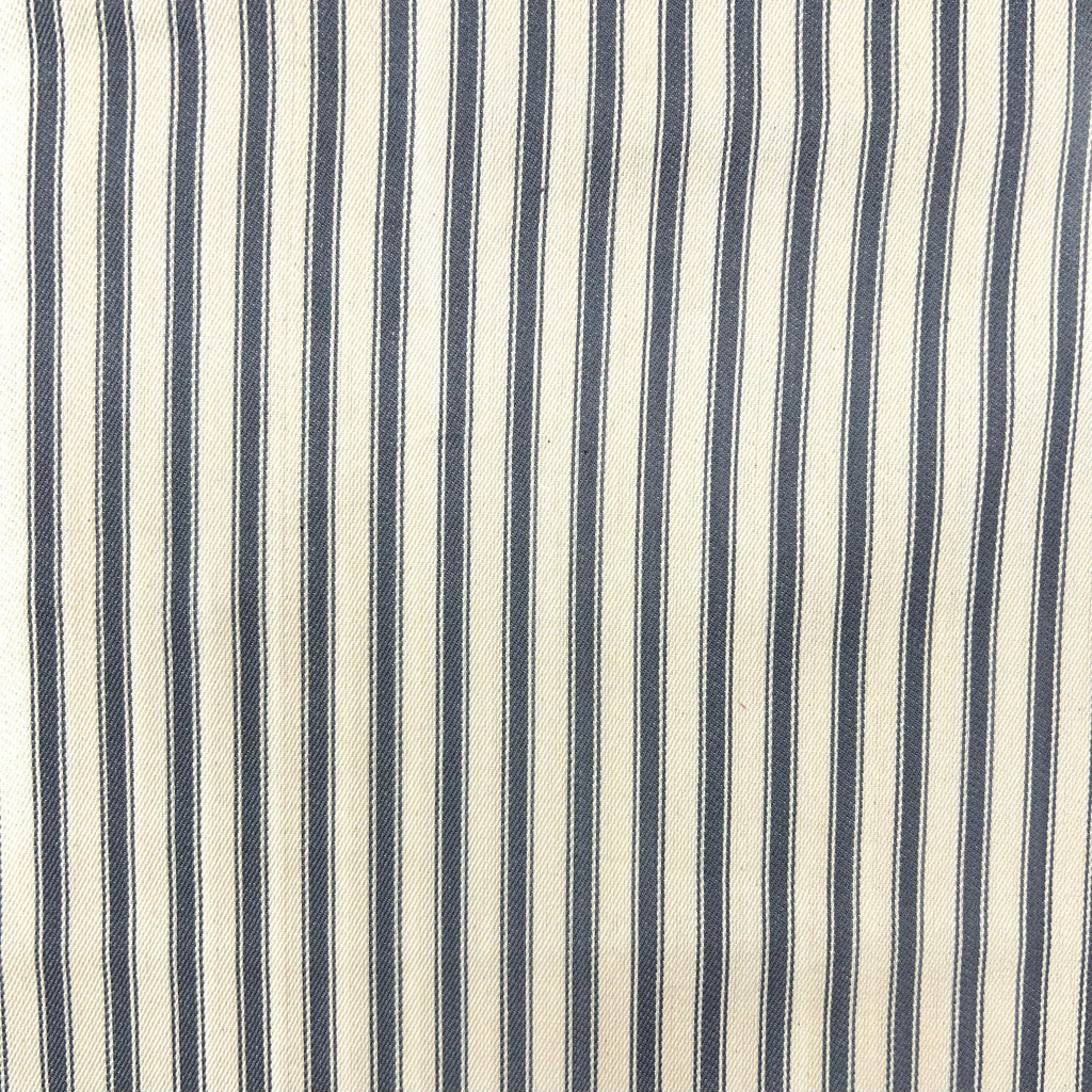 Ticking Stripes Cotton Canvas Fabric