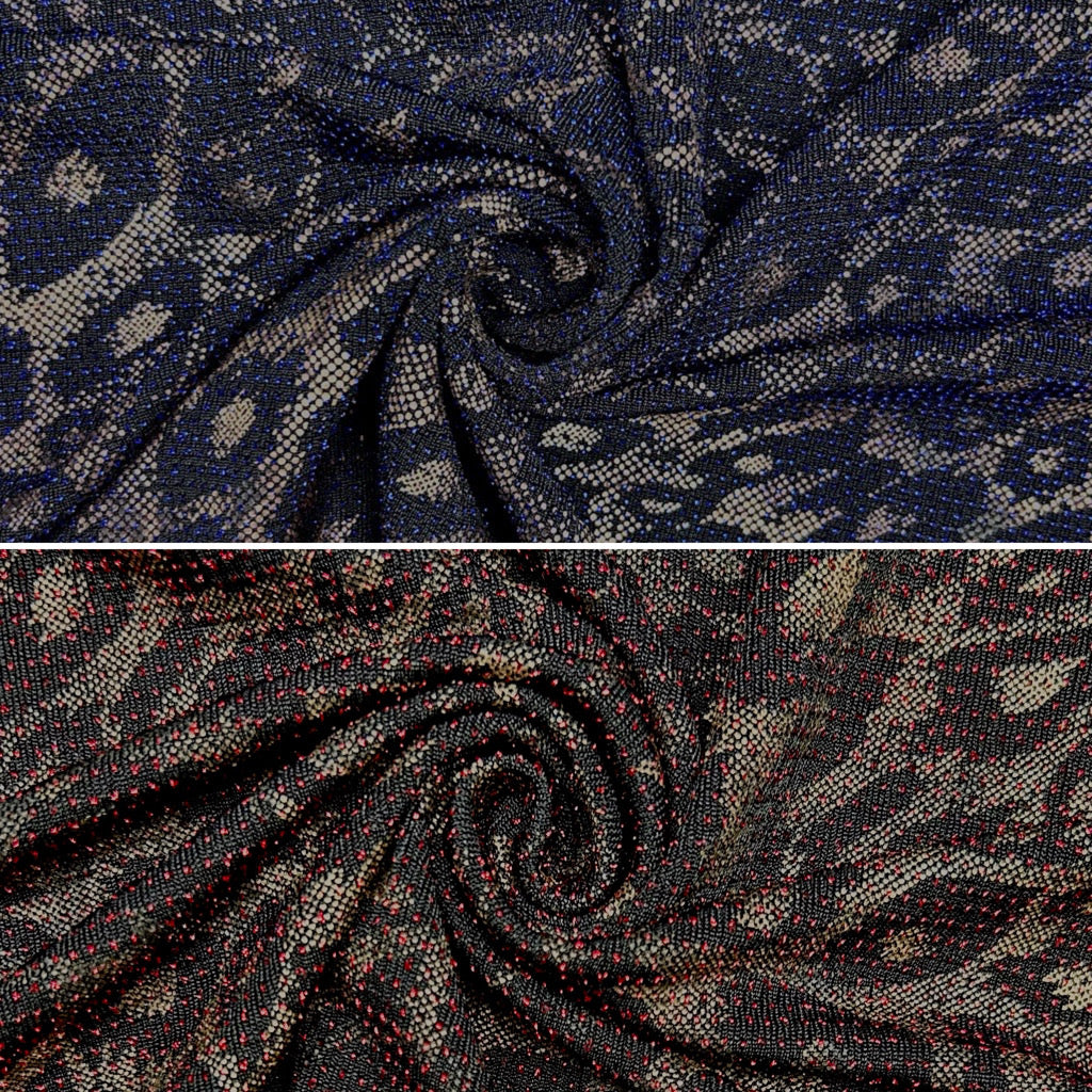 Glimmer Leopard Stretch Fabric