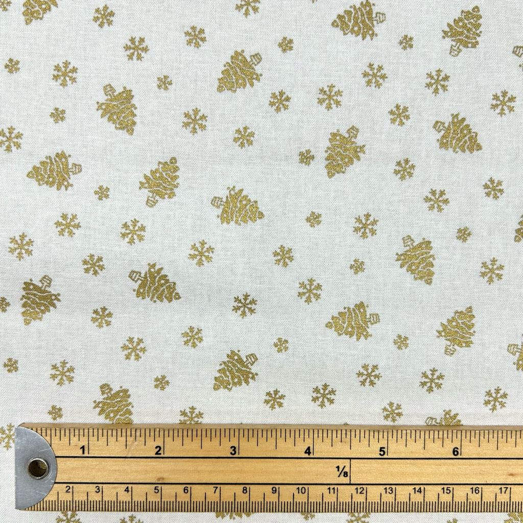 Mini Trees Christmas Cotton Fabric