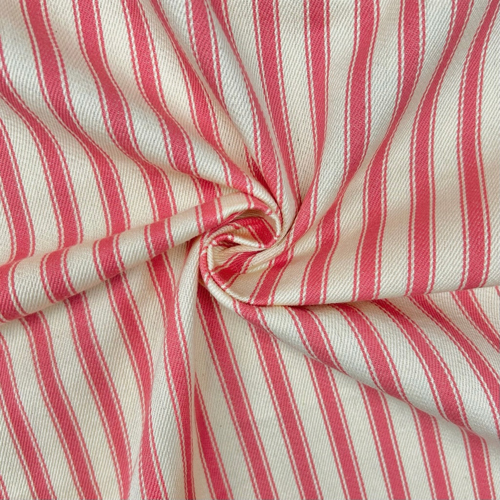 Ticking Stripes Cotton Canvas Fabric