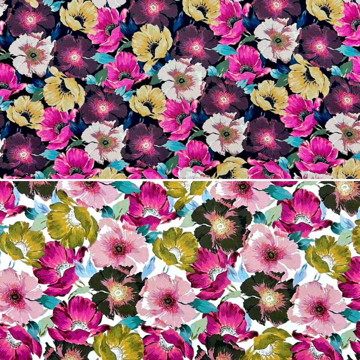 Garden Romance Viscose Poplin Fabric