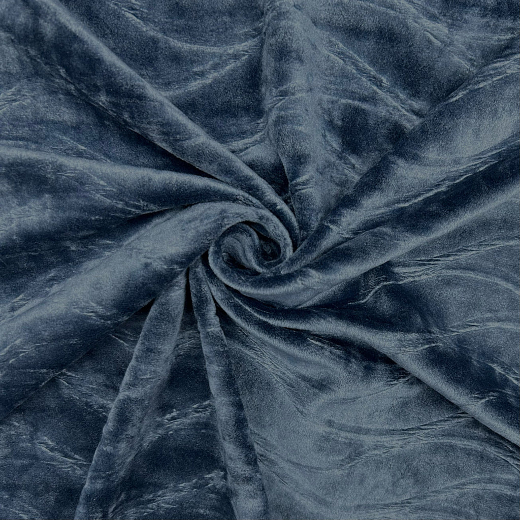 Wavy Tides Stretch Velvet Fabric