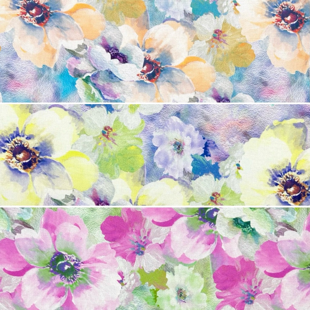 Soft Garden Viscose Nylon Fabric