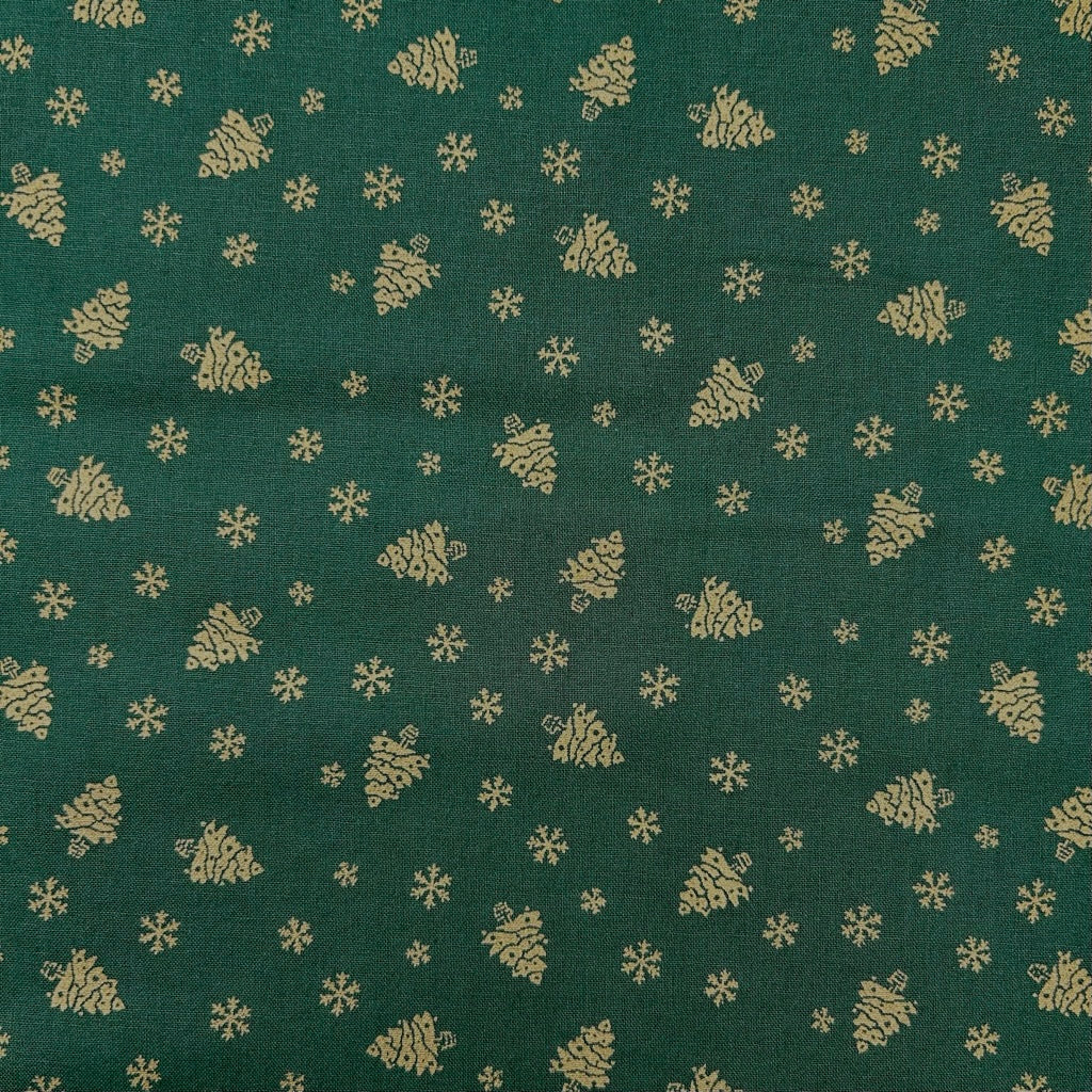 Mini Trees Christmas Cotton Fabric