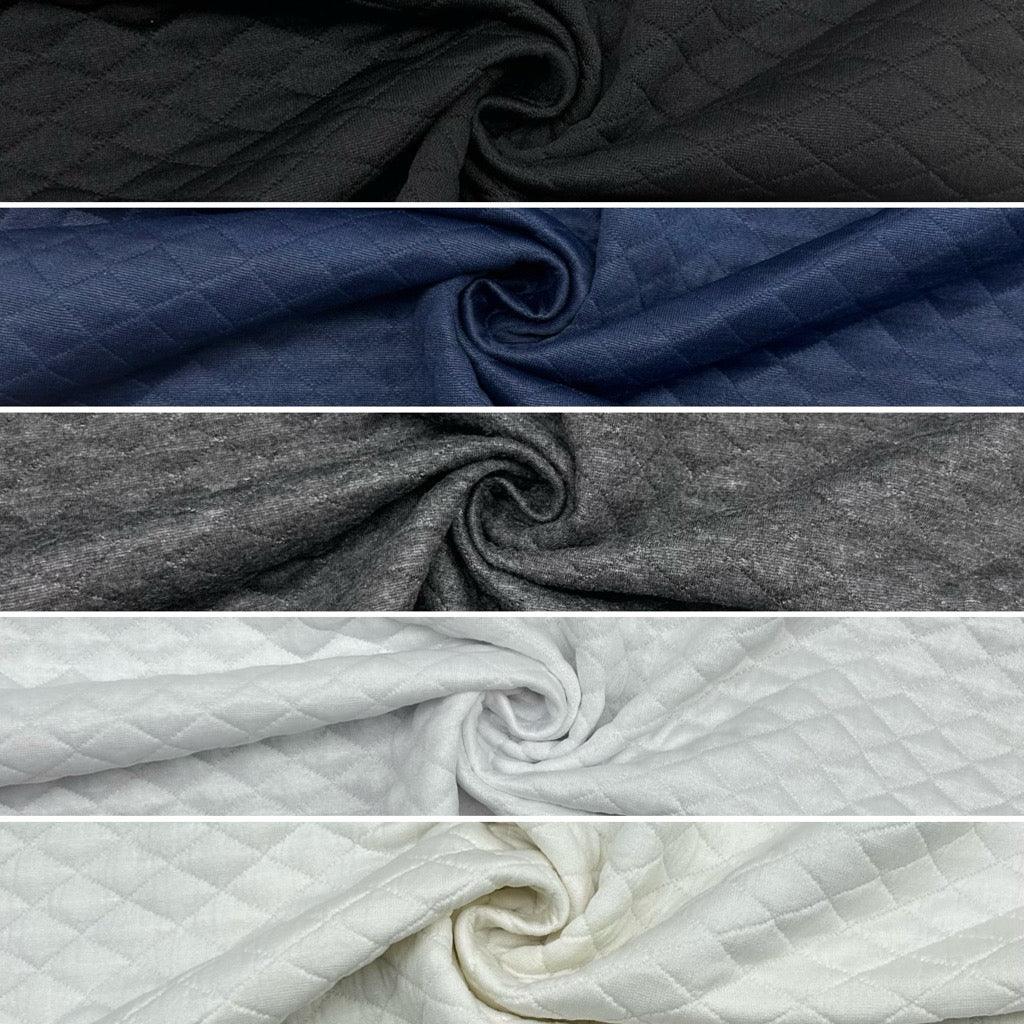 Plain Quilted Jersey Fabric - Pound Fabrics