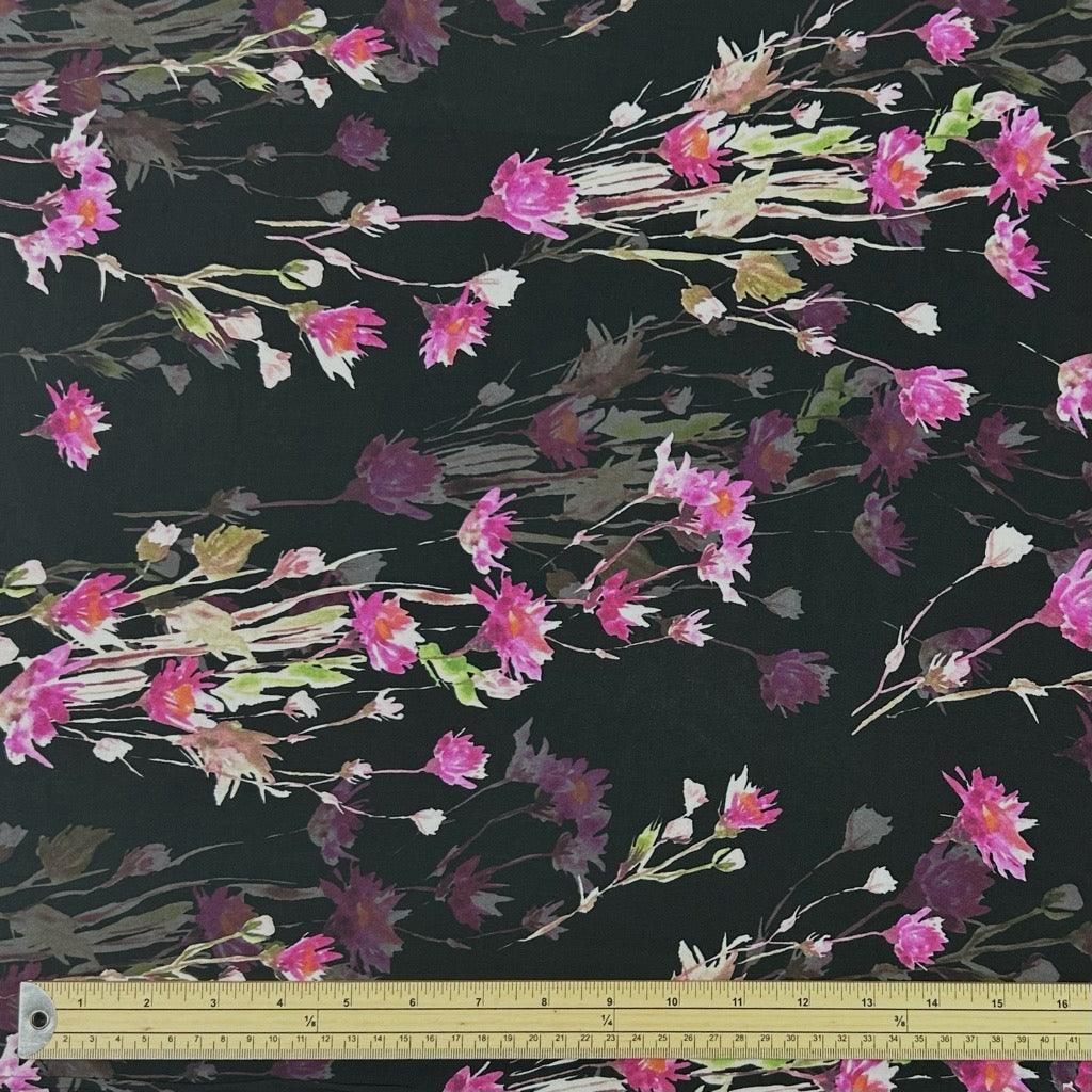 All Over Bouquets Viscose Lawn Fabric - Pound Fabrics