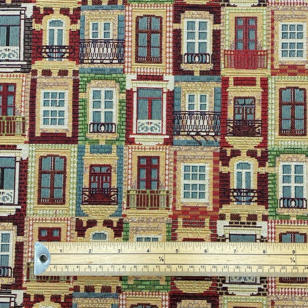 Lisbon Houses Tapestry Fabric - Pound Fabrics