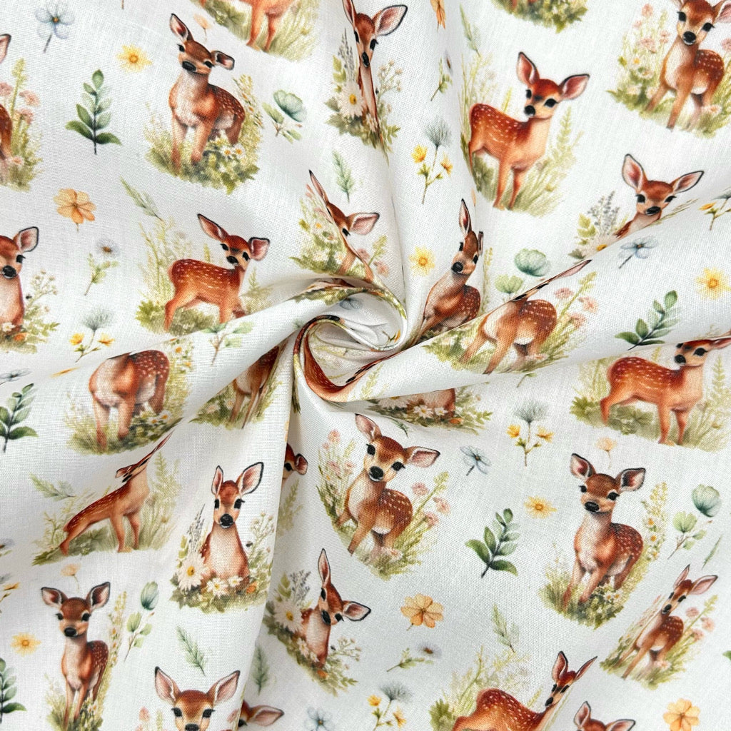 Deer Meadow Polycotton Fabric