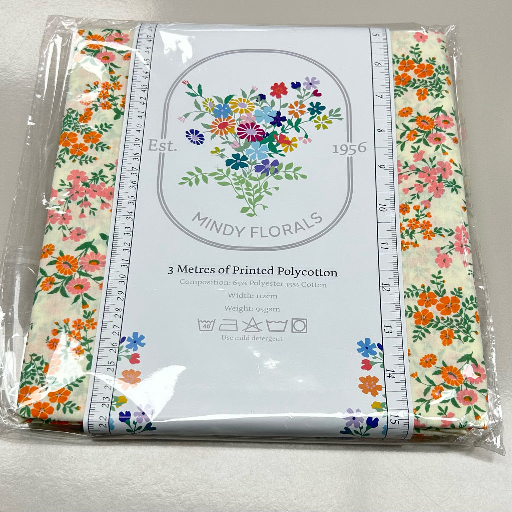 Tiny Blossom Polycotton Fabric - 3m Pre-cut