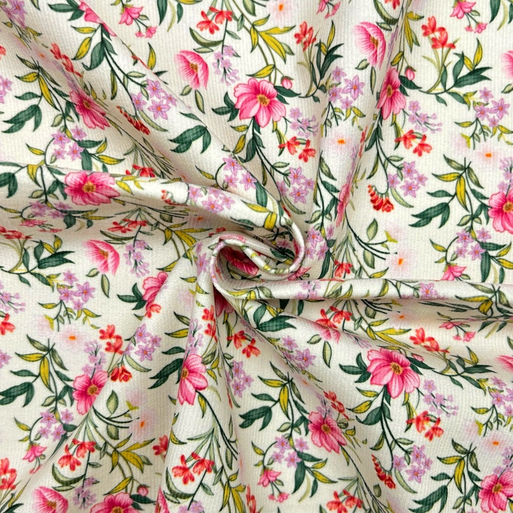 Botanical Blooms Needlecord Fabric
