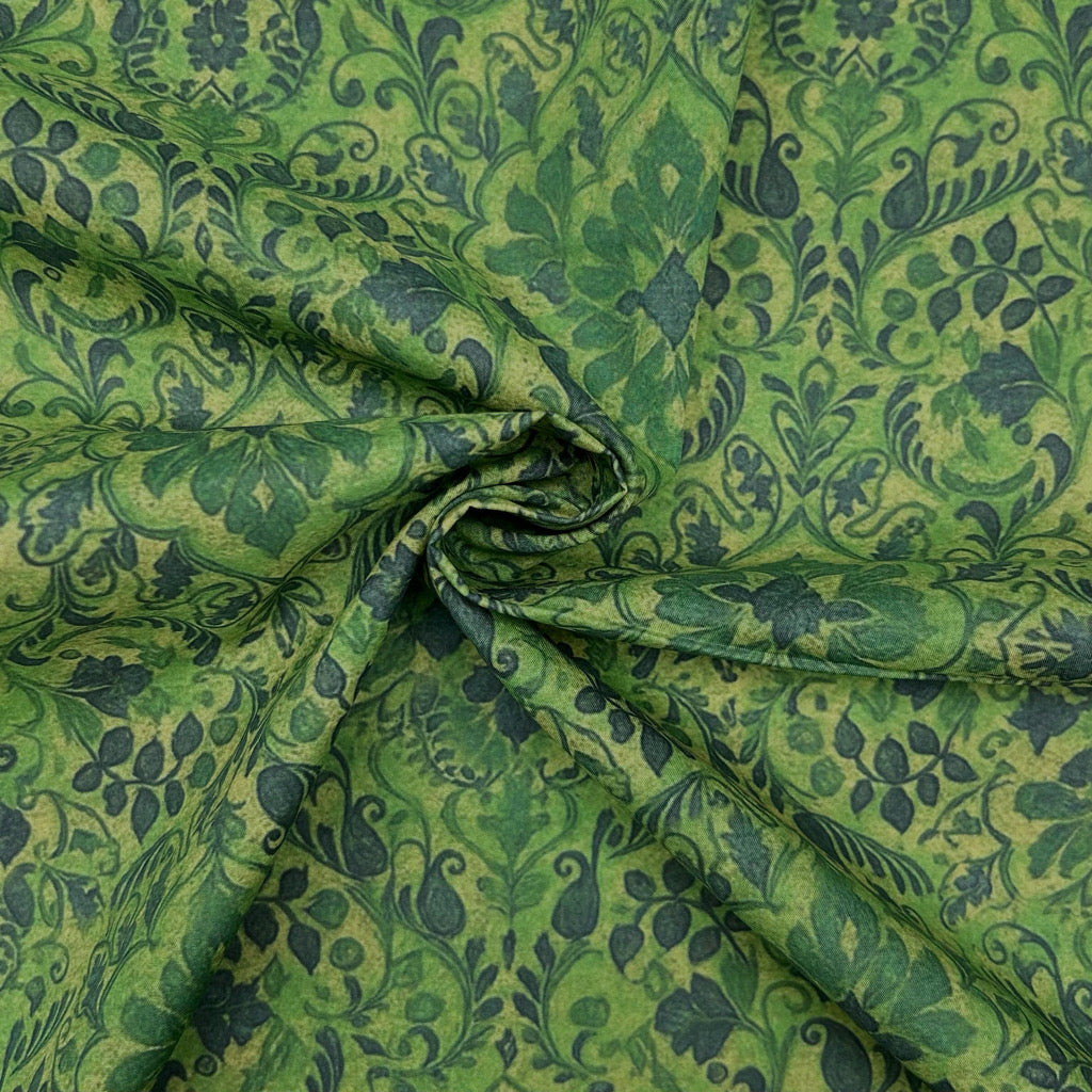 Botanical Damask Cotton Lawn Fabric