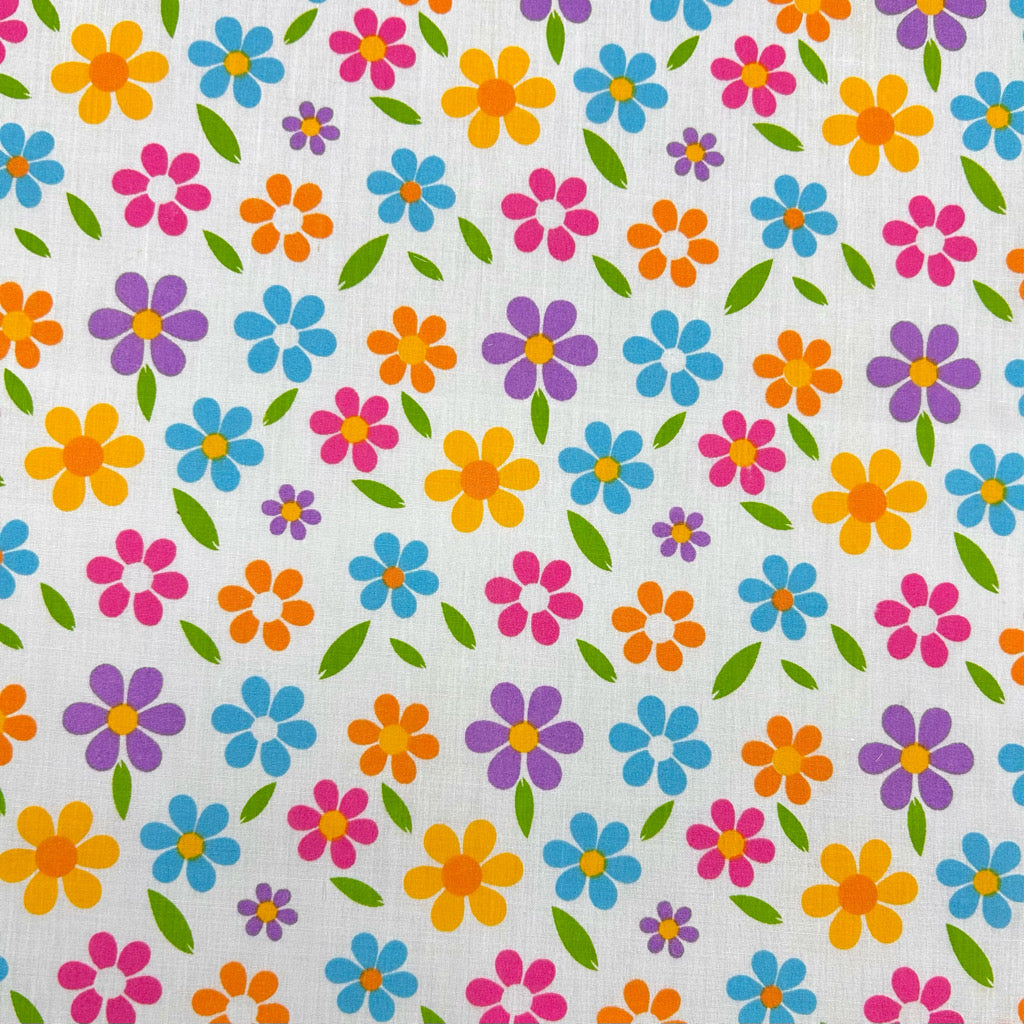 Cheerful Blooms Polycotton Fabric