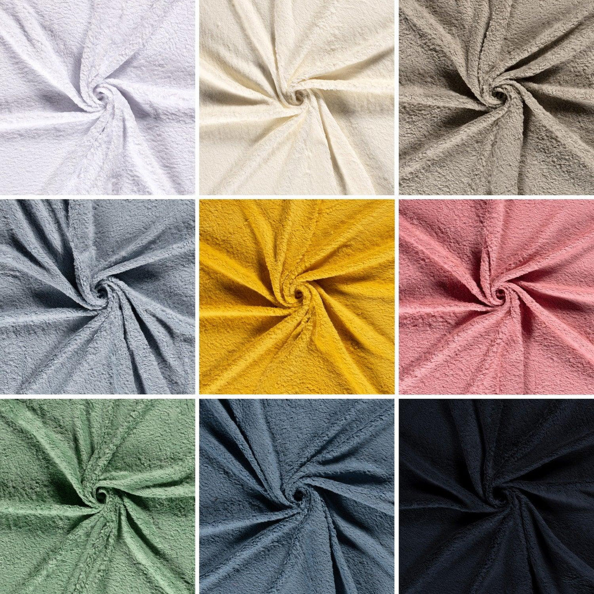 Cotton Teddy Fleece Fabric - Pound Fabrics