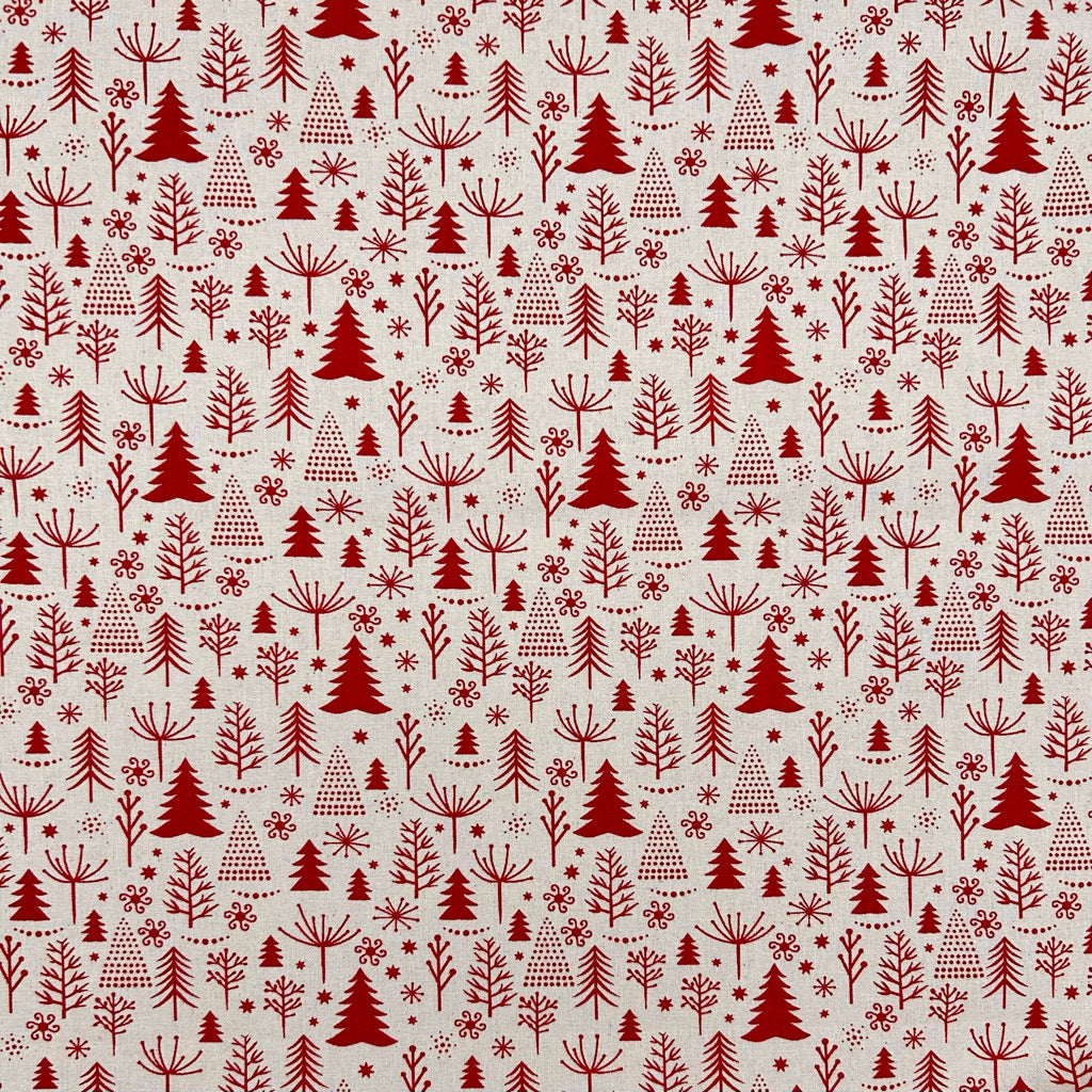 Winter Woodland Christmas Cotton Fabric