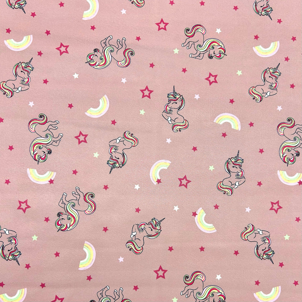 Unicorn Dreams Softshell Fabric