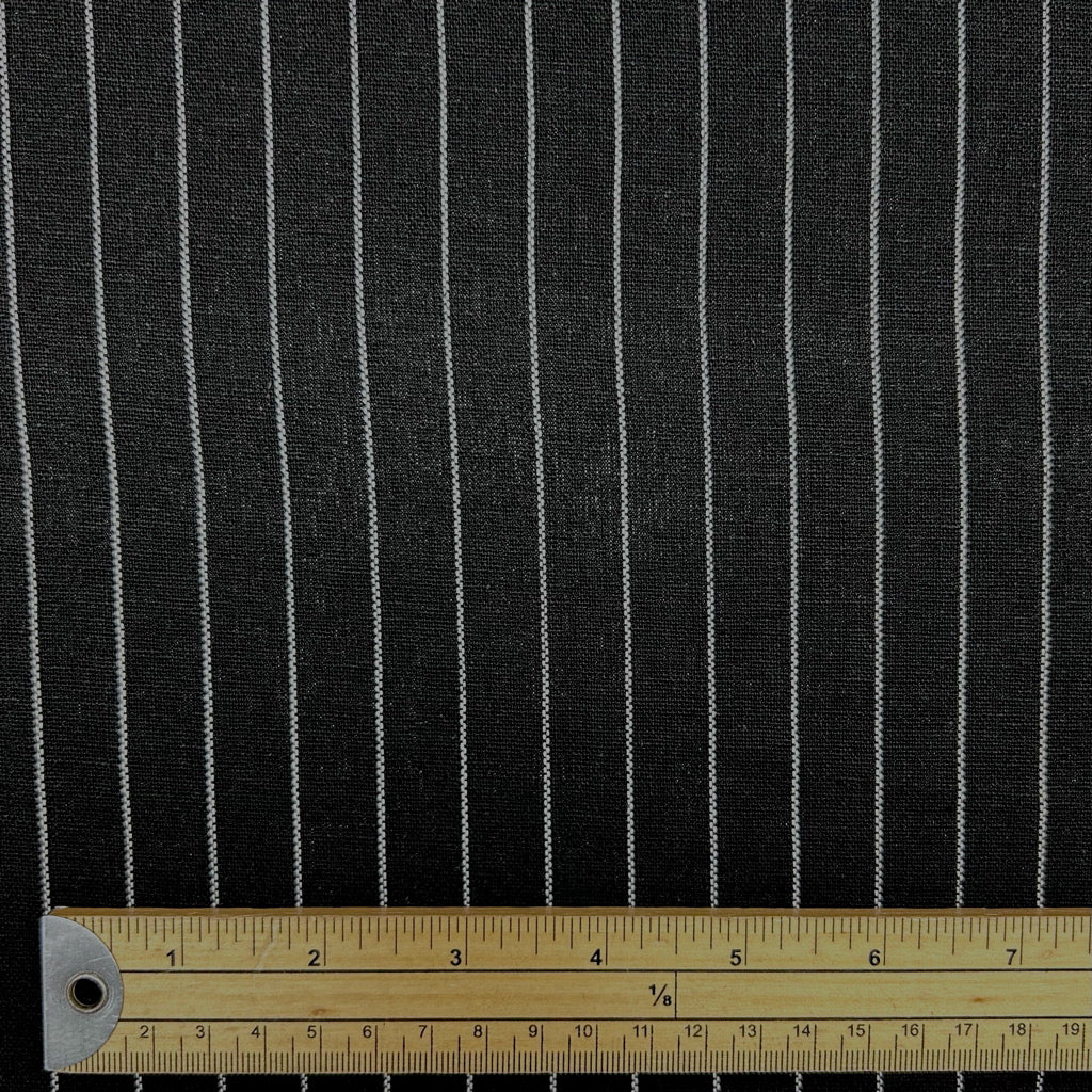 Striped Yarn Dyed Linen Viscose Fabric
