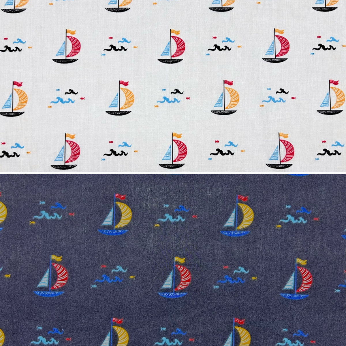 Little Boats Polycotton Fabric