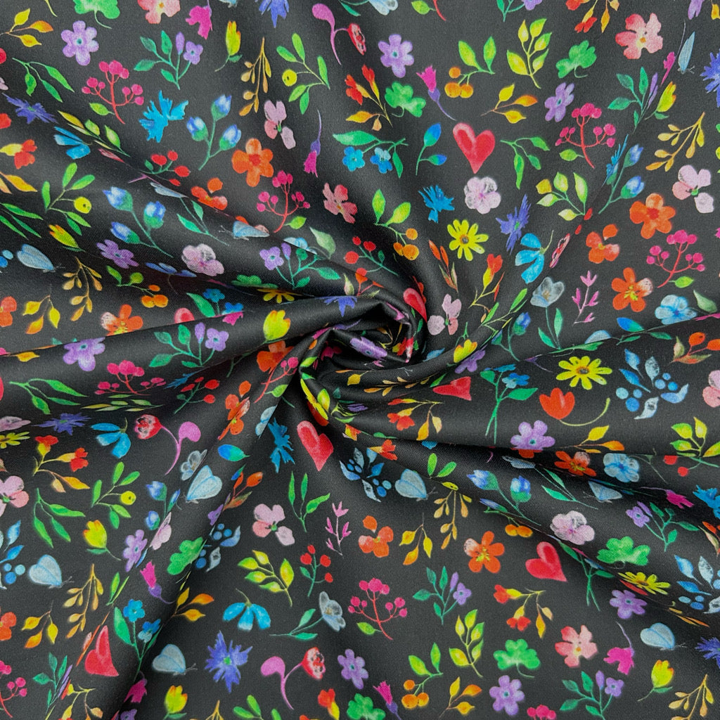 Love Garden Cotton Sateen Fabric