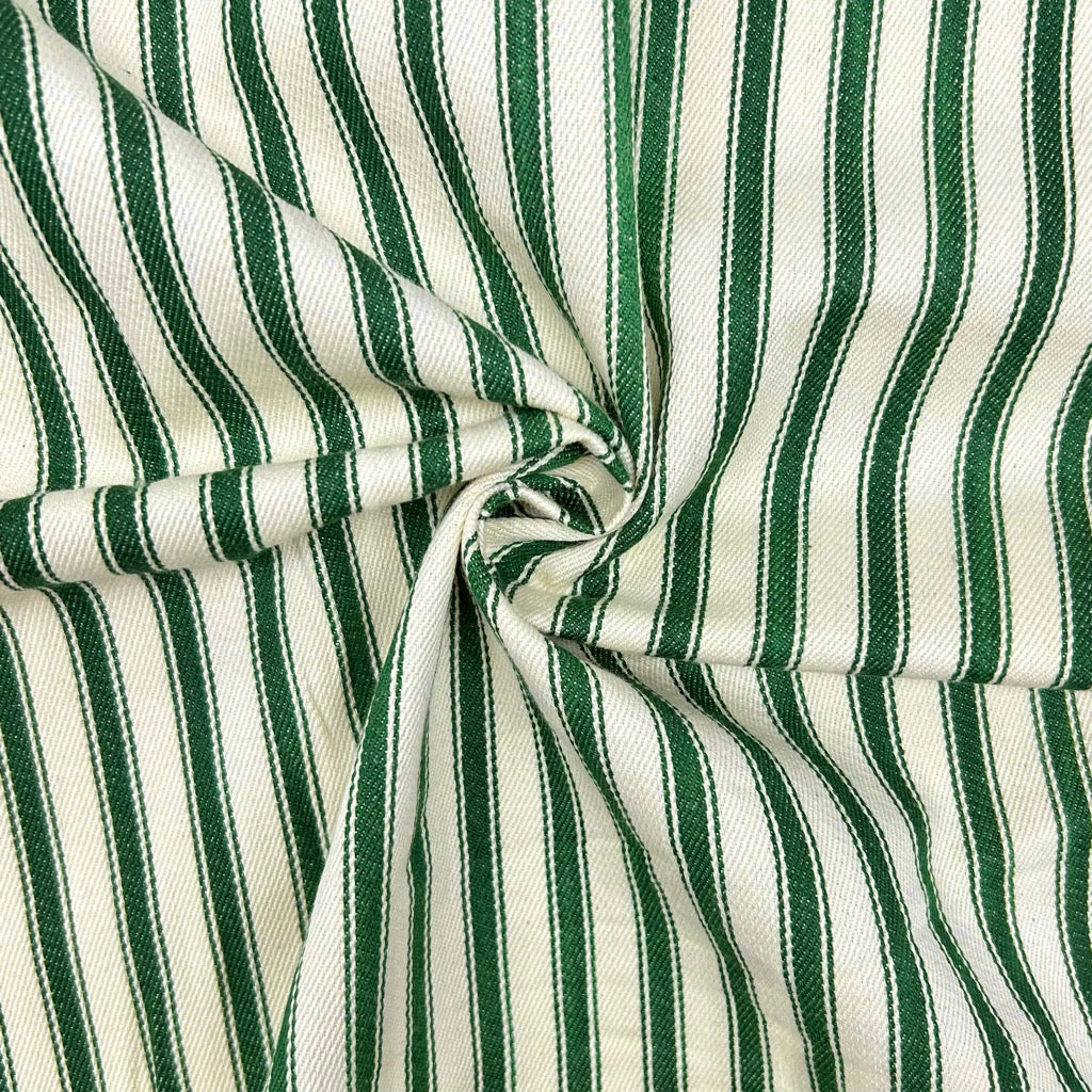 Ticking Stripes Cotton Canvas Fabric