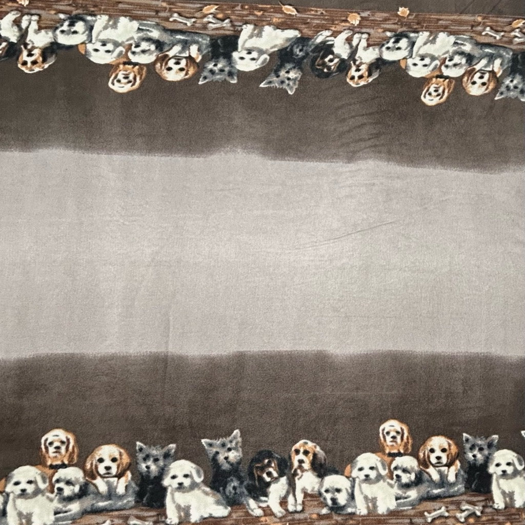 Little Puppies Anti Pill Polar Fleece Fabric