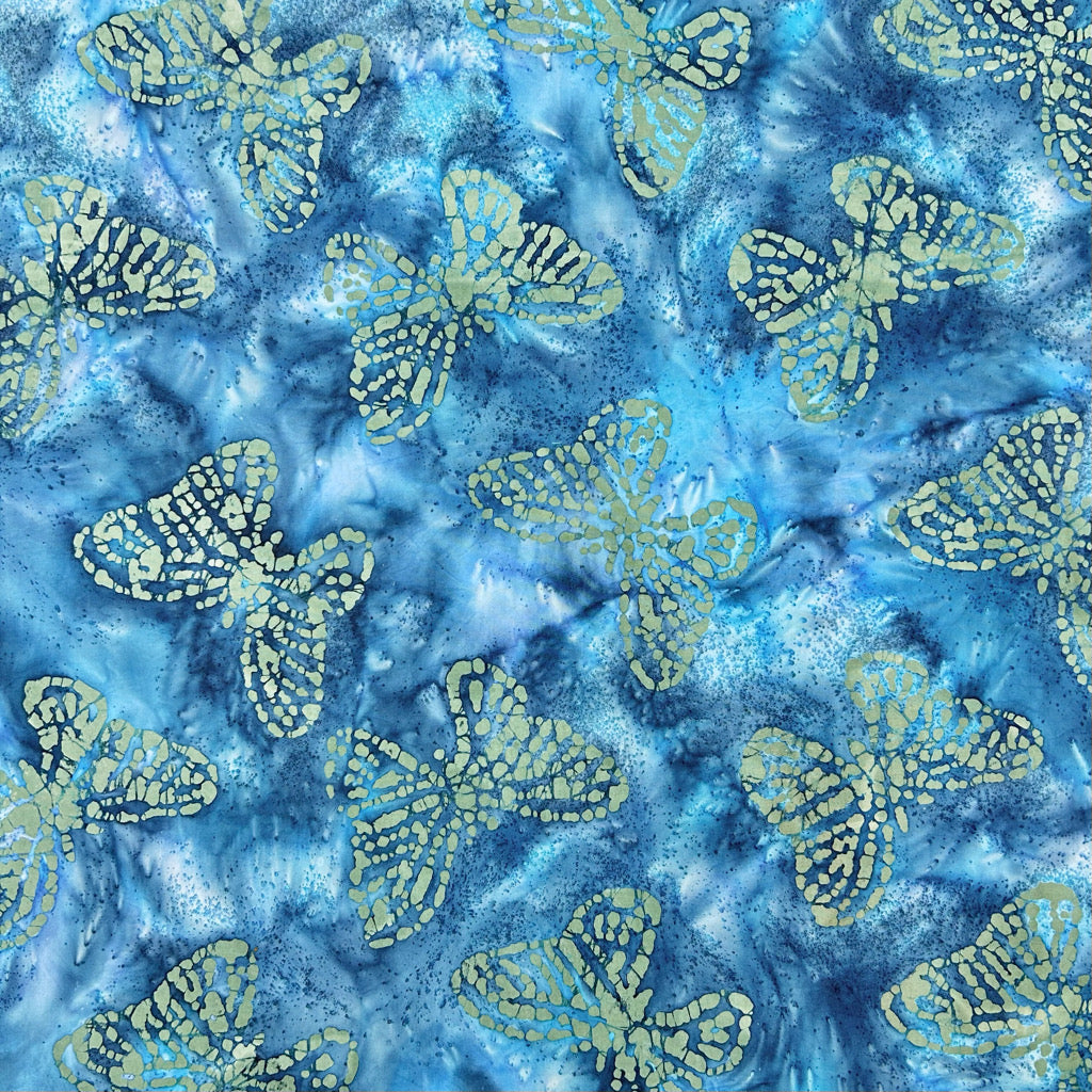 Butterfly Whispers Cotton Batik Fabric