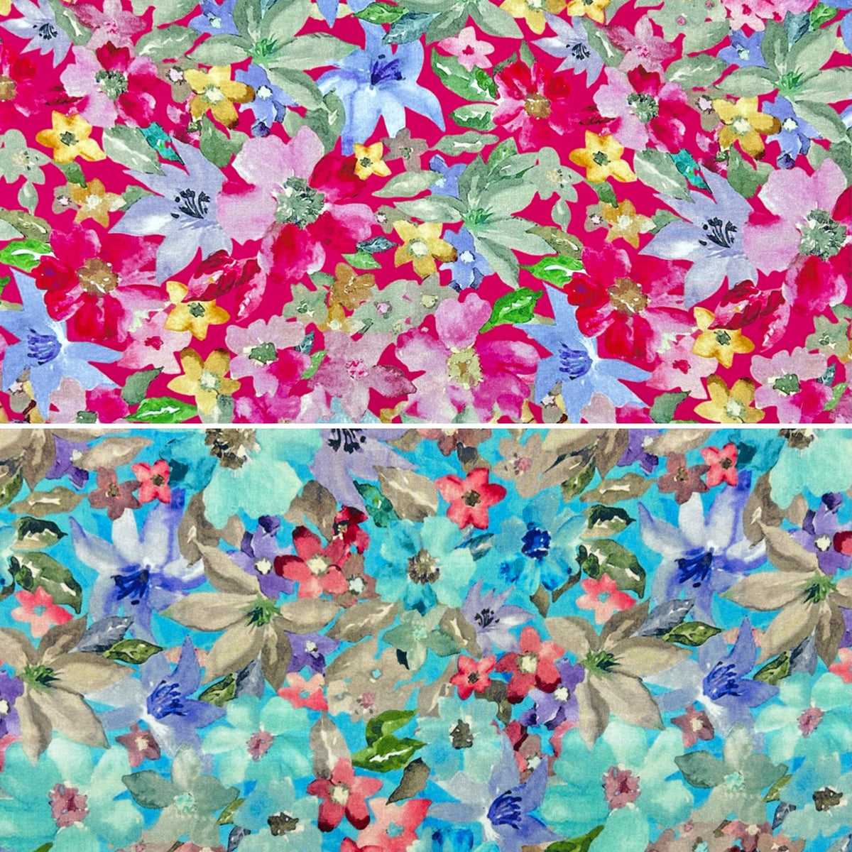 Summer Garden Viscose Fabric