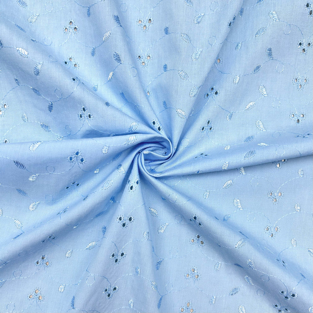 Broderie Anglaise Cotton Blend Fabric