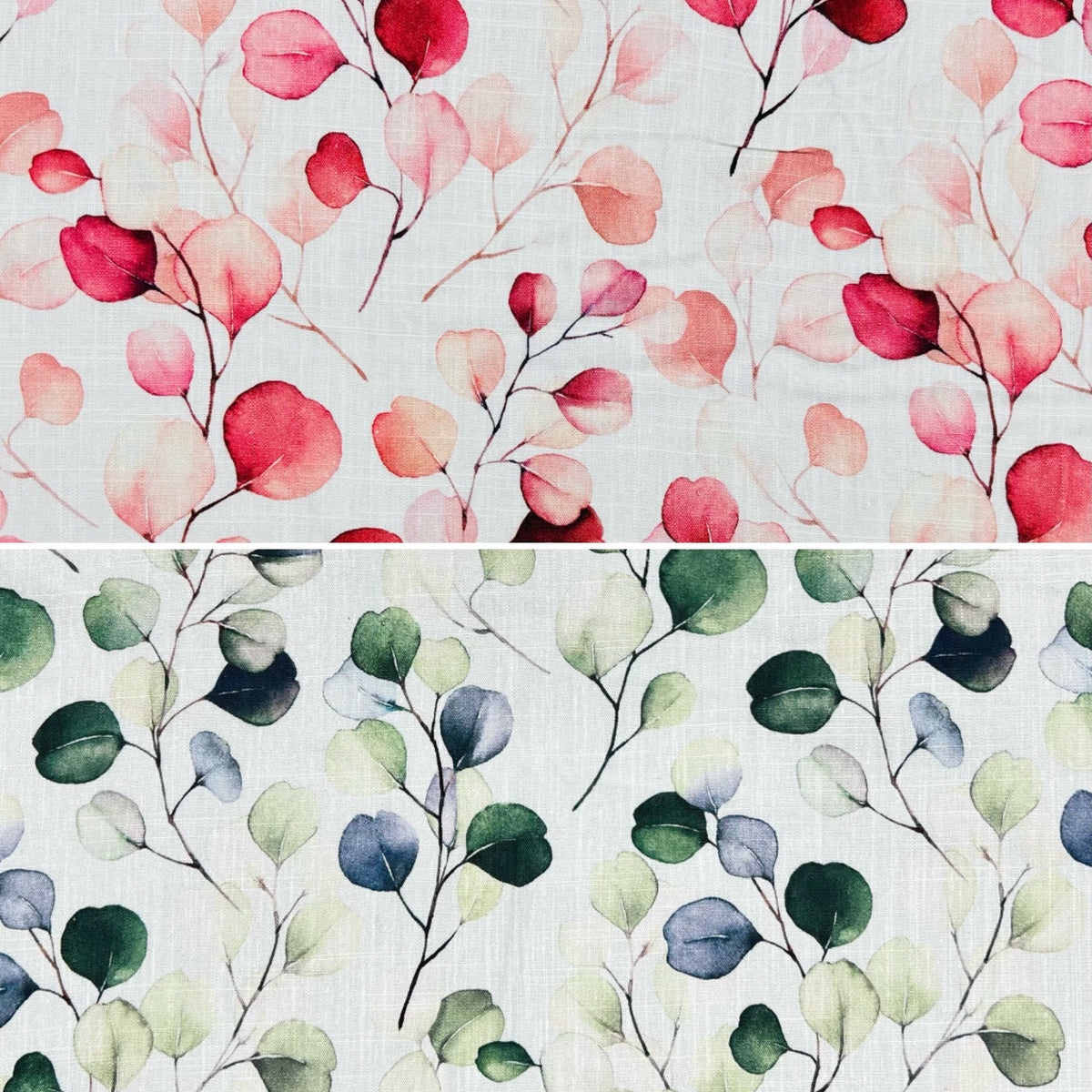 Petal and Vine Linen Viscose Fabric