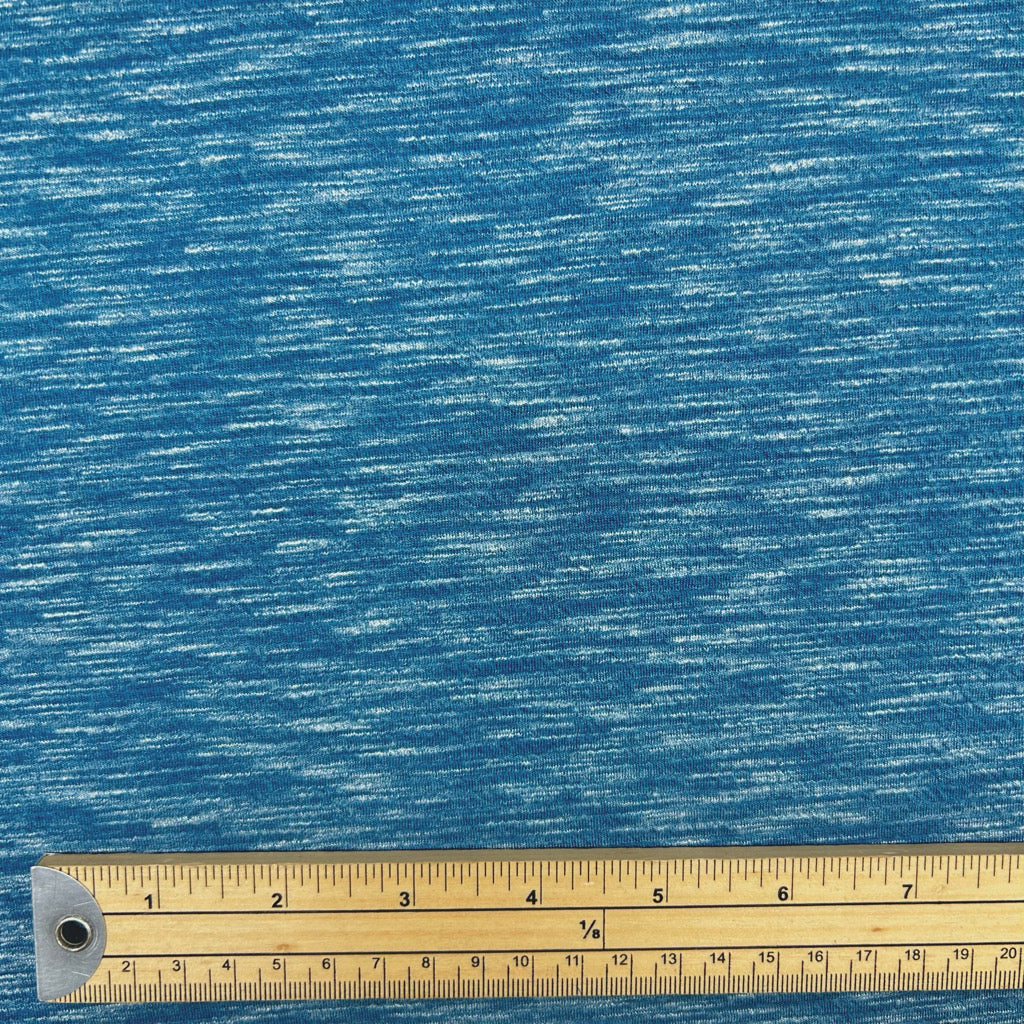 Blue Static Jersey Fabric