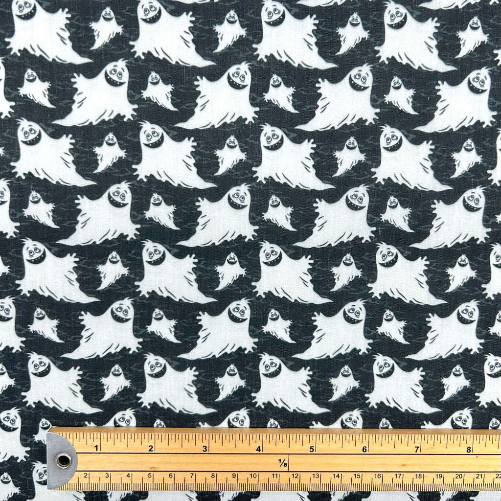 Haunted Smiles Polycotton Fabric