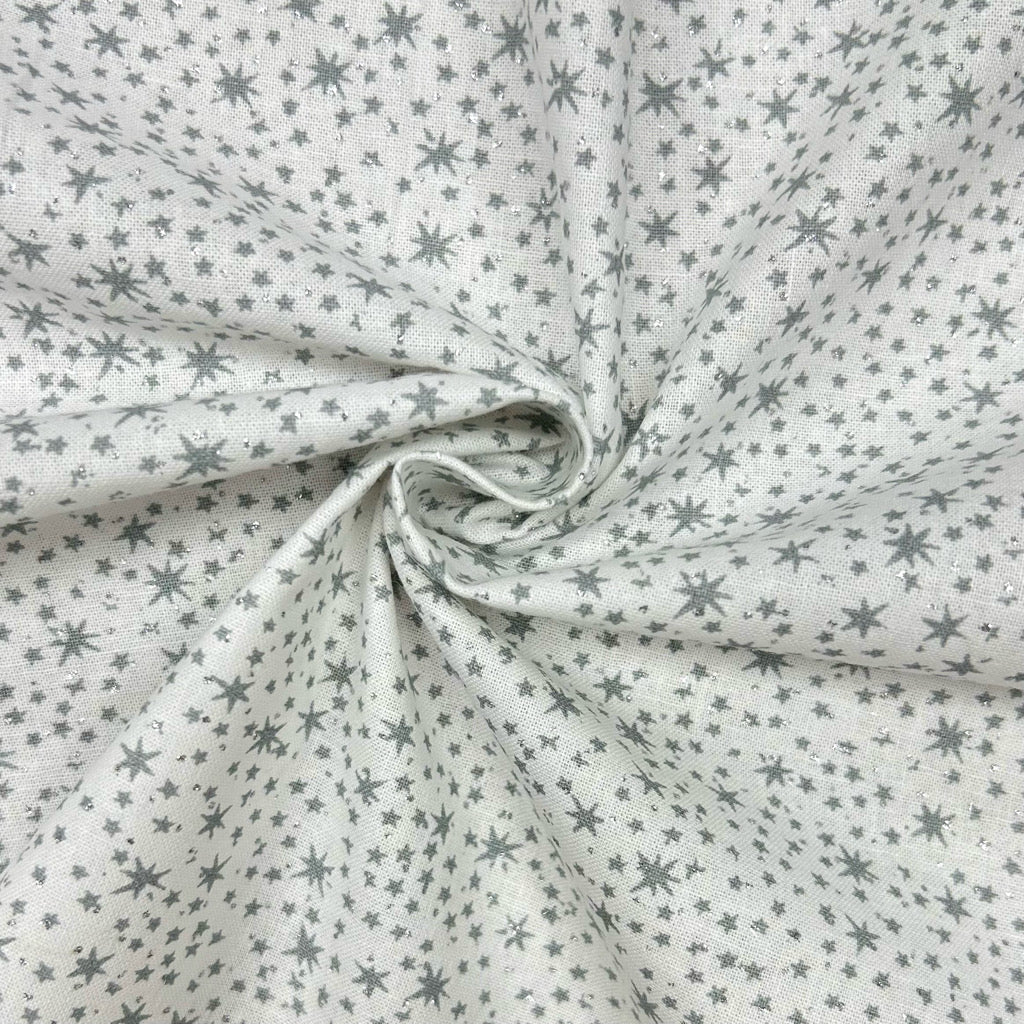 Allover Starburst Christmas Cotton Fabric
