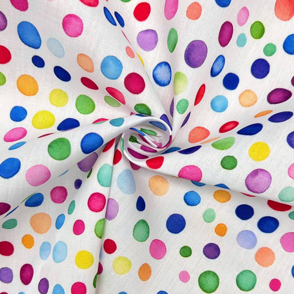Candy Dots Polycotton Fabric