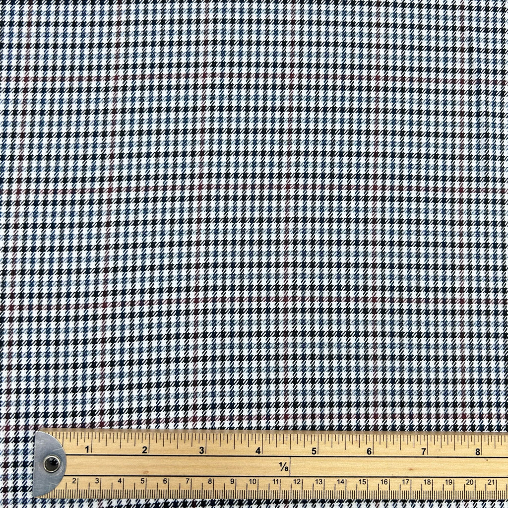 Mini Check Suiting Fabric - Pound Fabrics