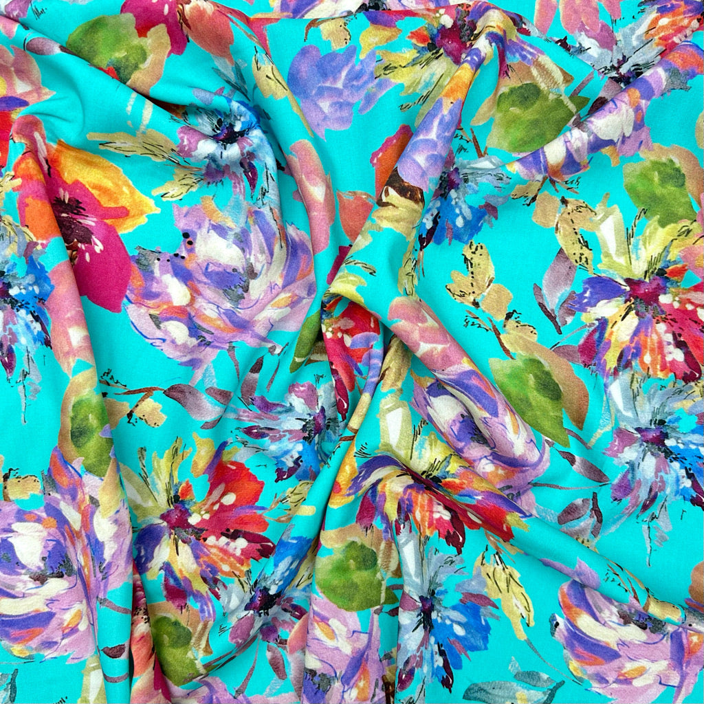 Petal Whirl Viscose Fabric