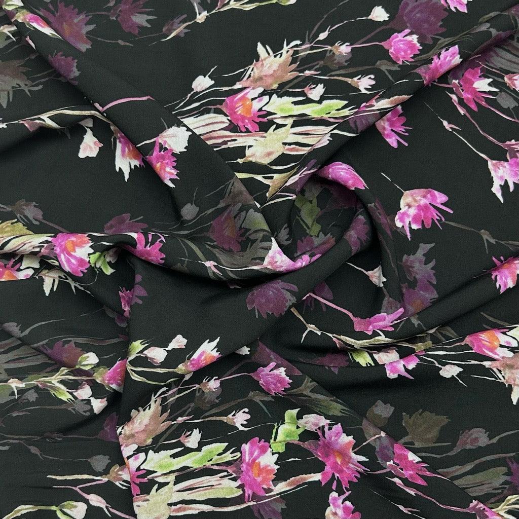 All Over Bouquets Viscose Lawn Fabric - Pound Fabrics