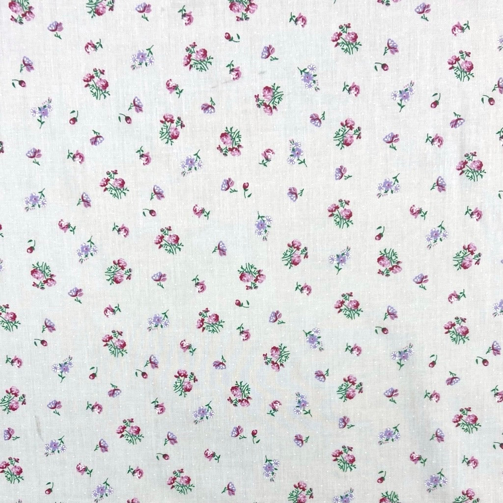Rose Bouquets Polycotton Fabric