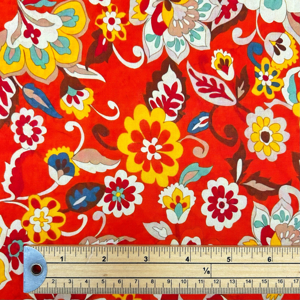 Floral Carnival Cotton Lawn Fabric