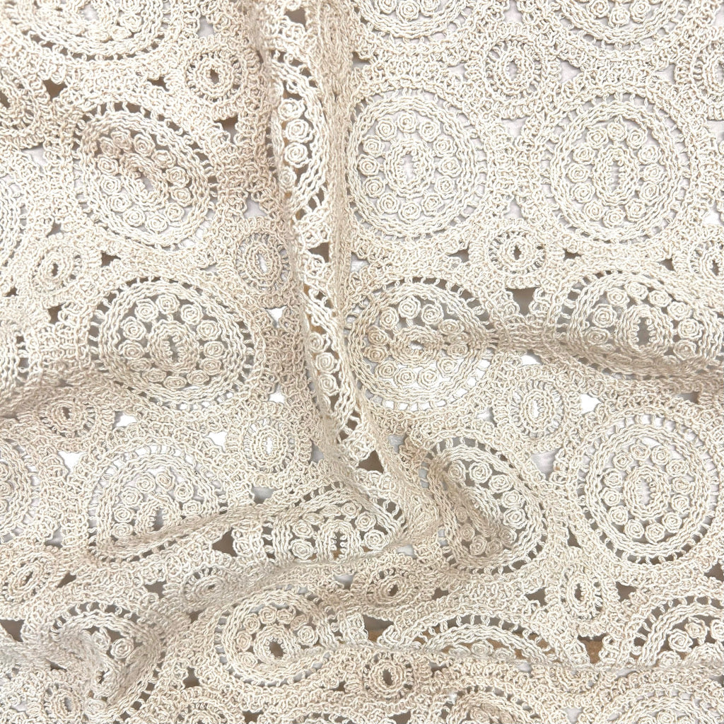 Circle Charm Crochet Lace Fabric