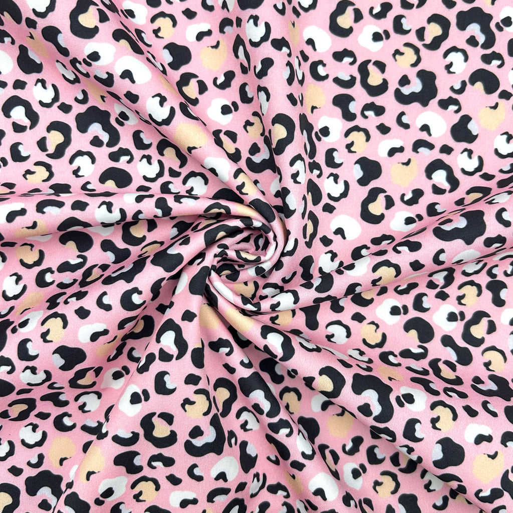 Soft Leopard Softshell Fabric