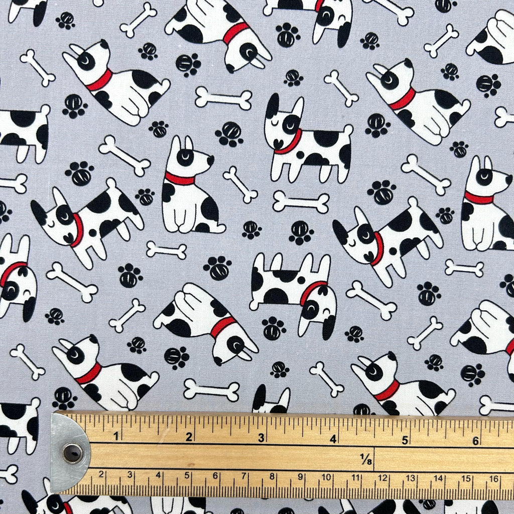 Puppy Paws Rose & Hubble Cotton Poplin Fabric