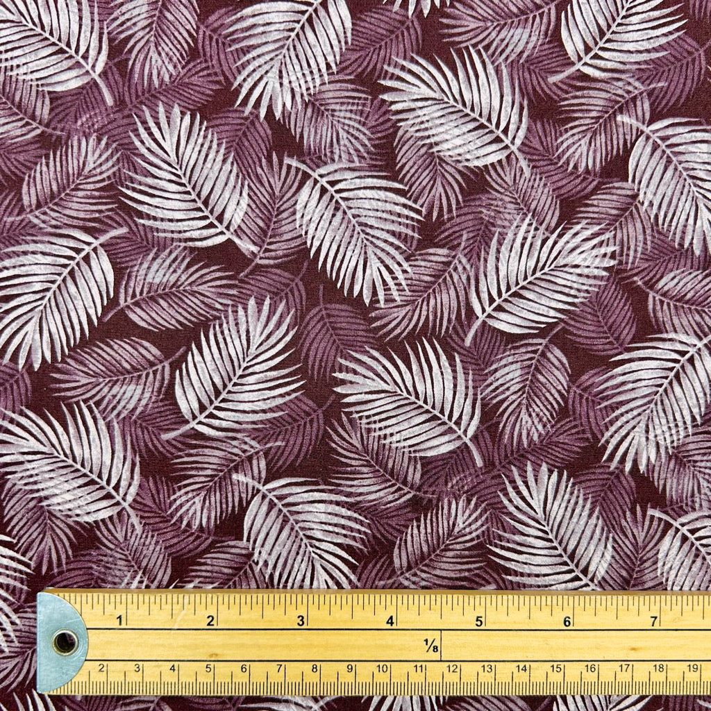 Palm Garden Rose & Hubble Cotton Poplin Fabric