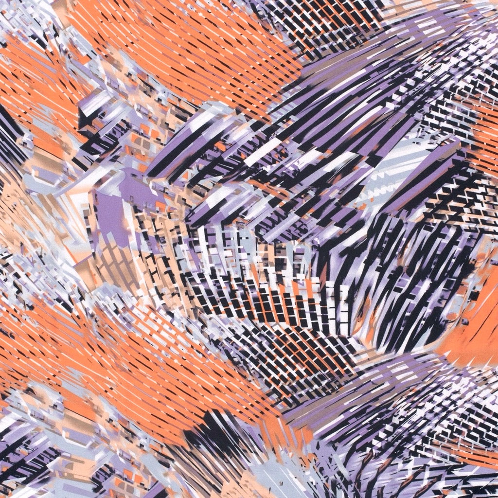 Digital Garden Viscose Jersey Fabric