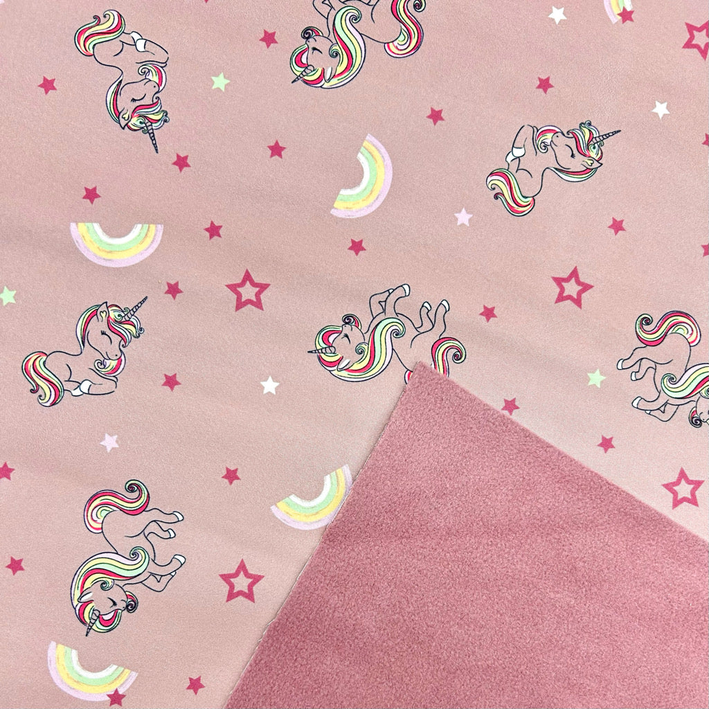 Unicorn Dreams Softshell Fabric
