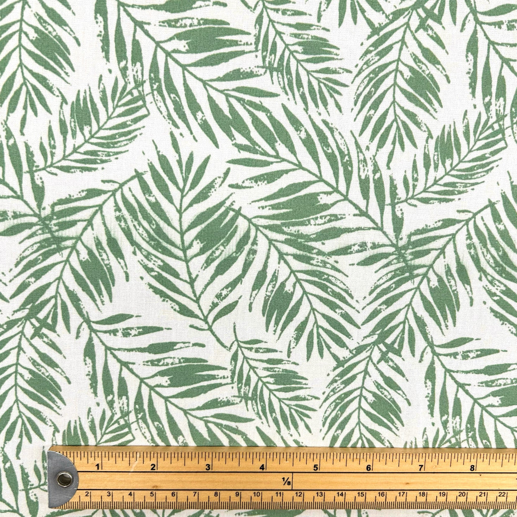 Leaf Lace Cotton Poplin Fabric