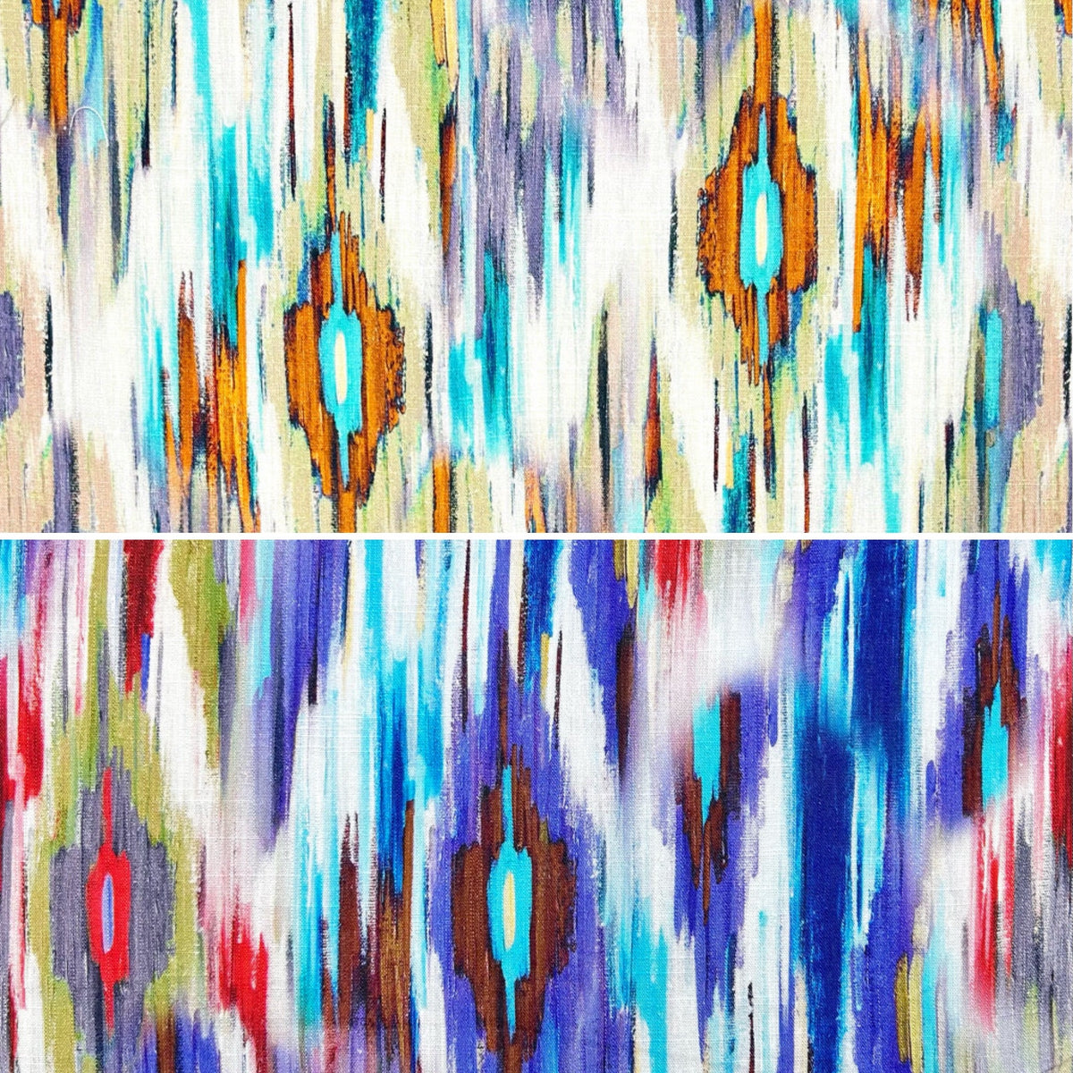 Skyline Waves Linen Viscose Fabric