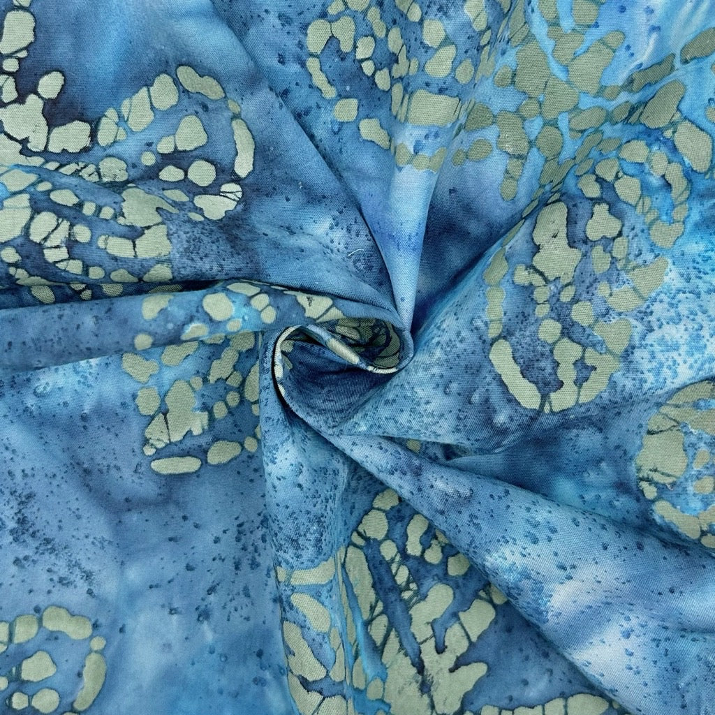 Butterfly Whispers Cotton Batik Fabric