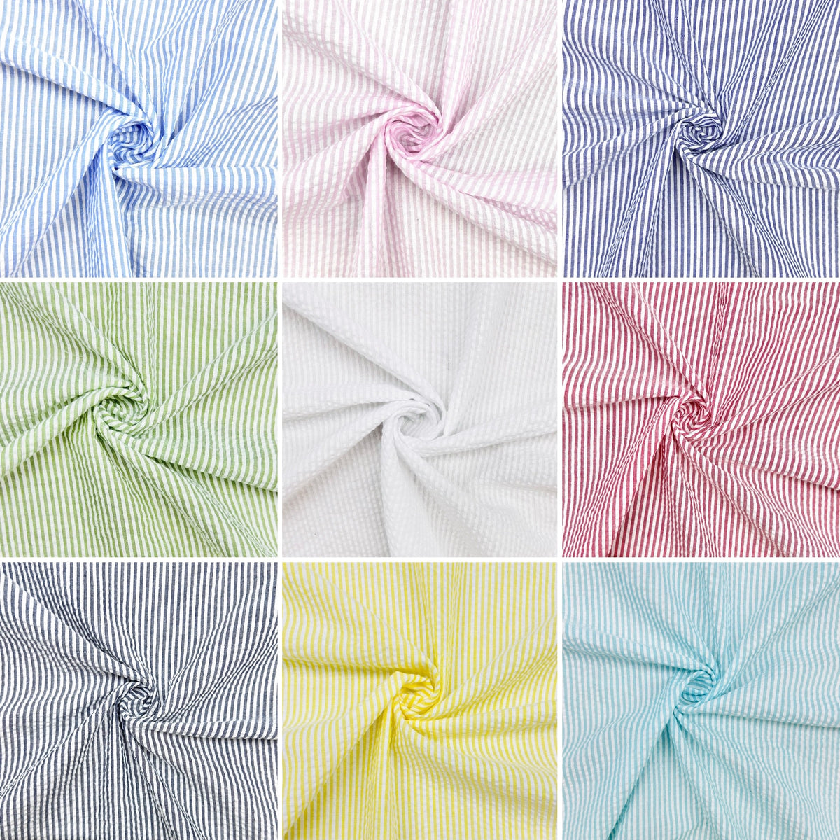 Small Stripes Seersucker Fabric
